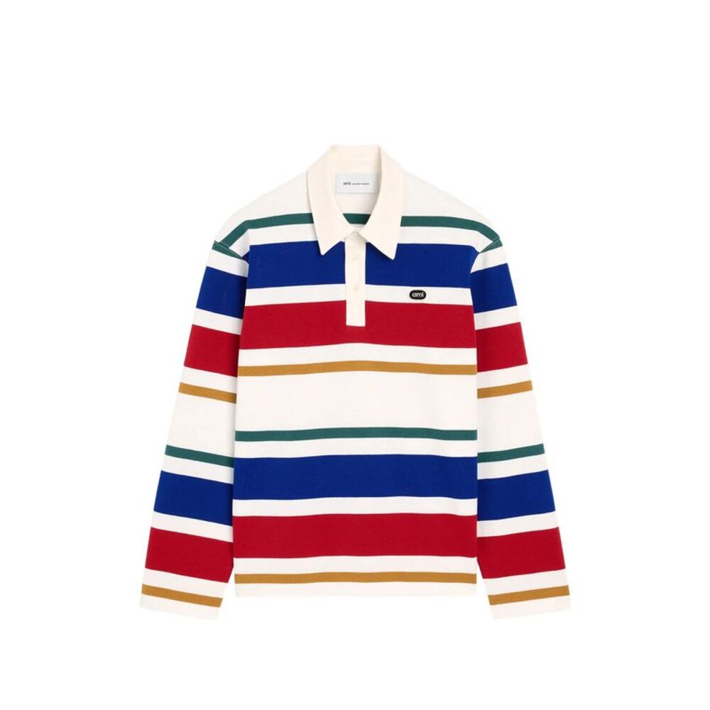 Ami Paris Neutrals Polo Shirts Men